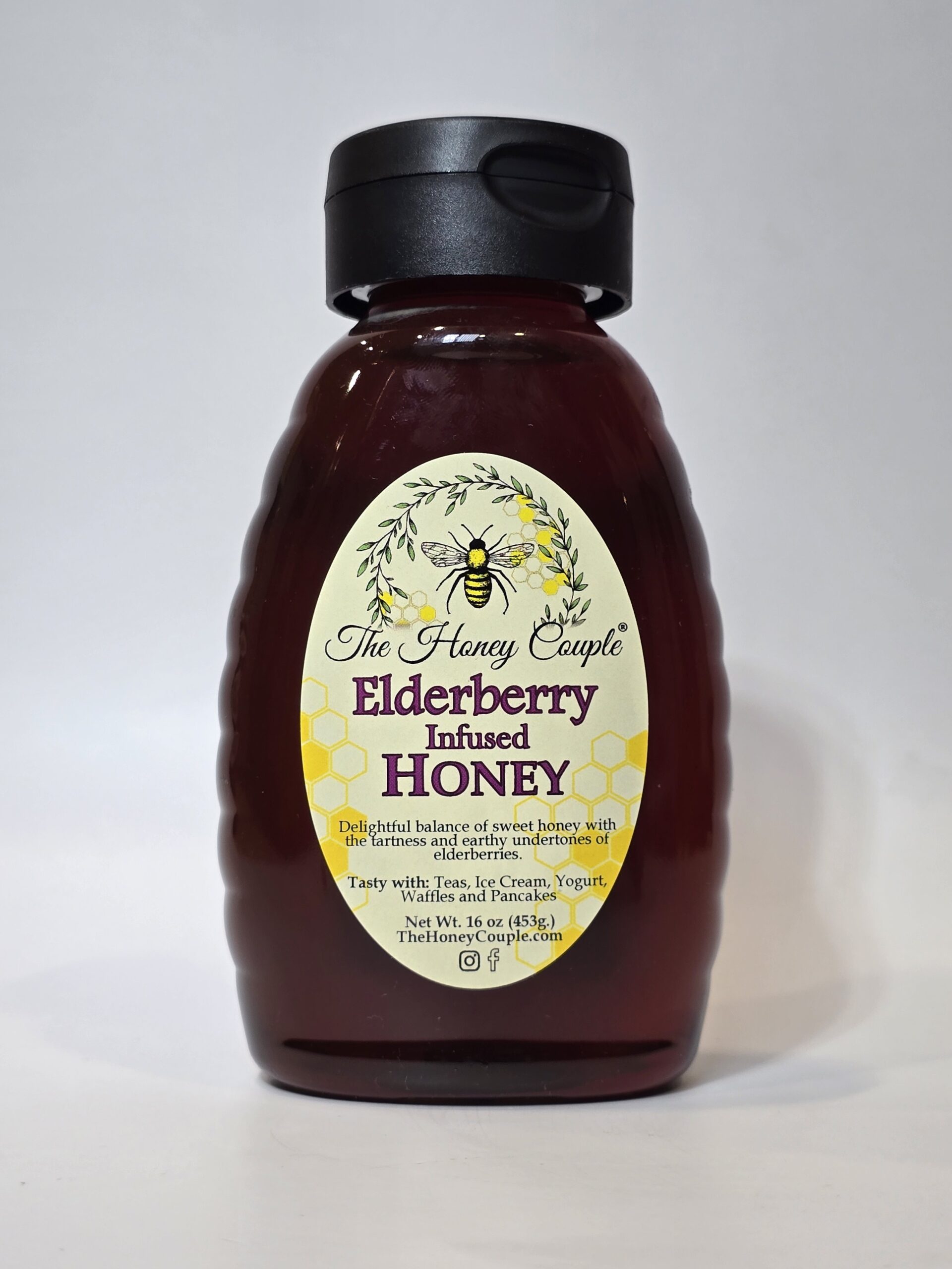 Elderberry Honey - Raw Honey with Elderberry