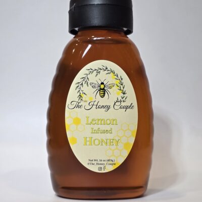 Lemon Infused Honey - Raw Honey Infused Natural Lemon Zest