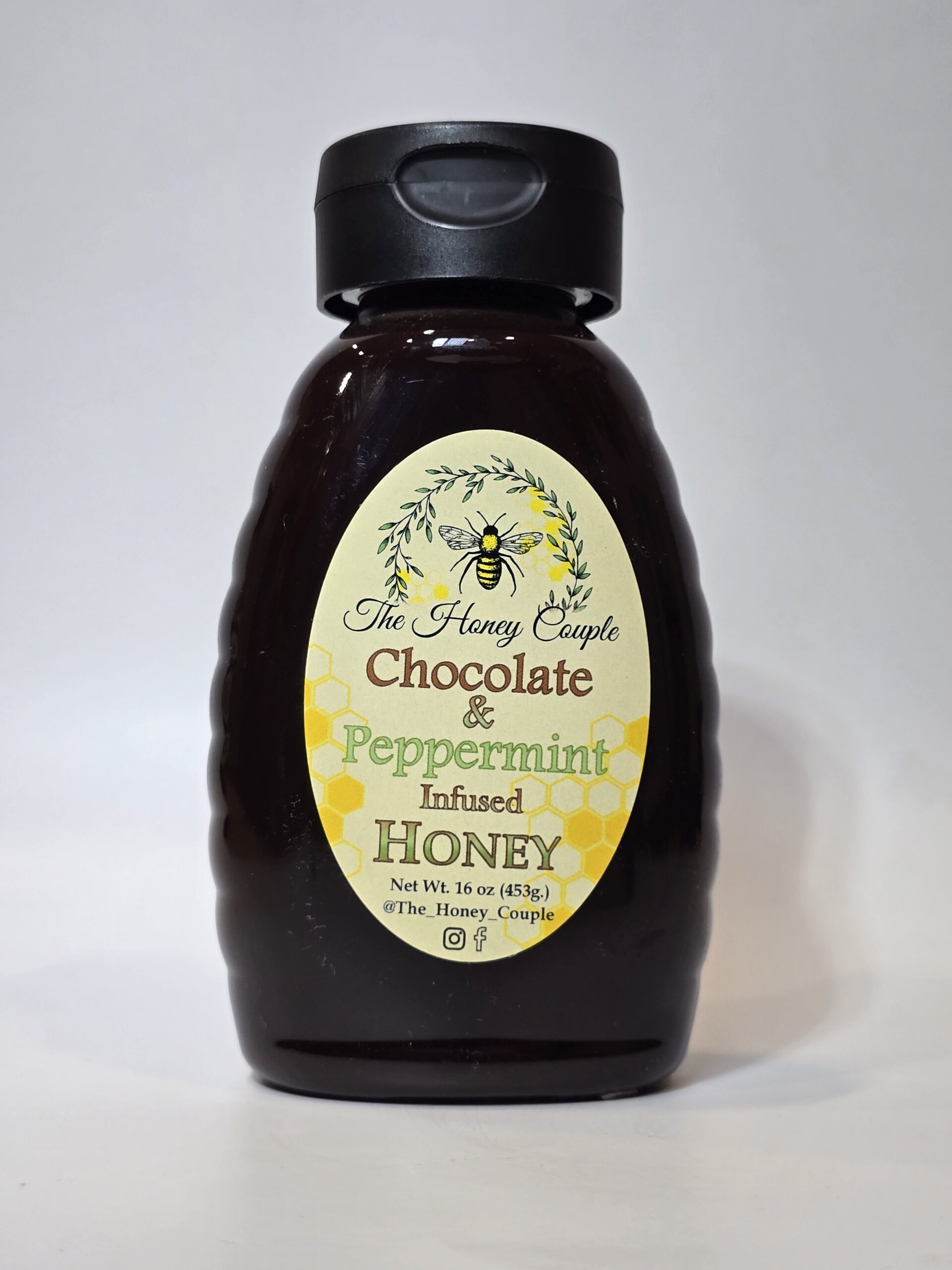 Chocolate Peppermint Infused Honey