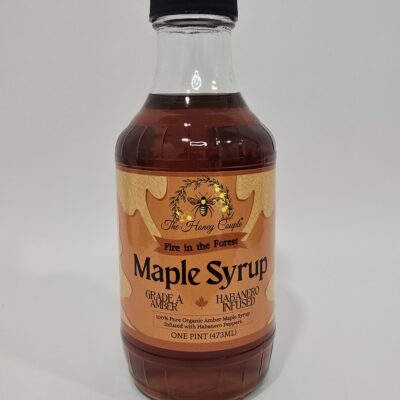 spicy maple syrup, hot maple syrup, habanero infused maple syrup