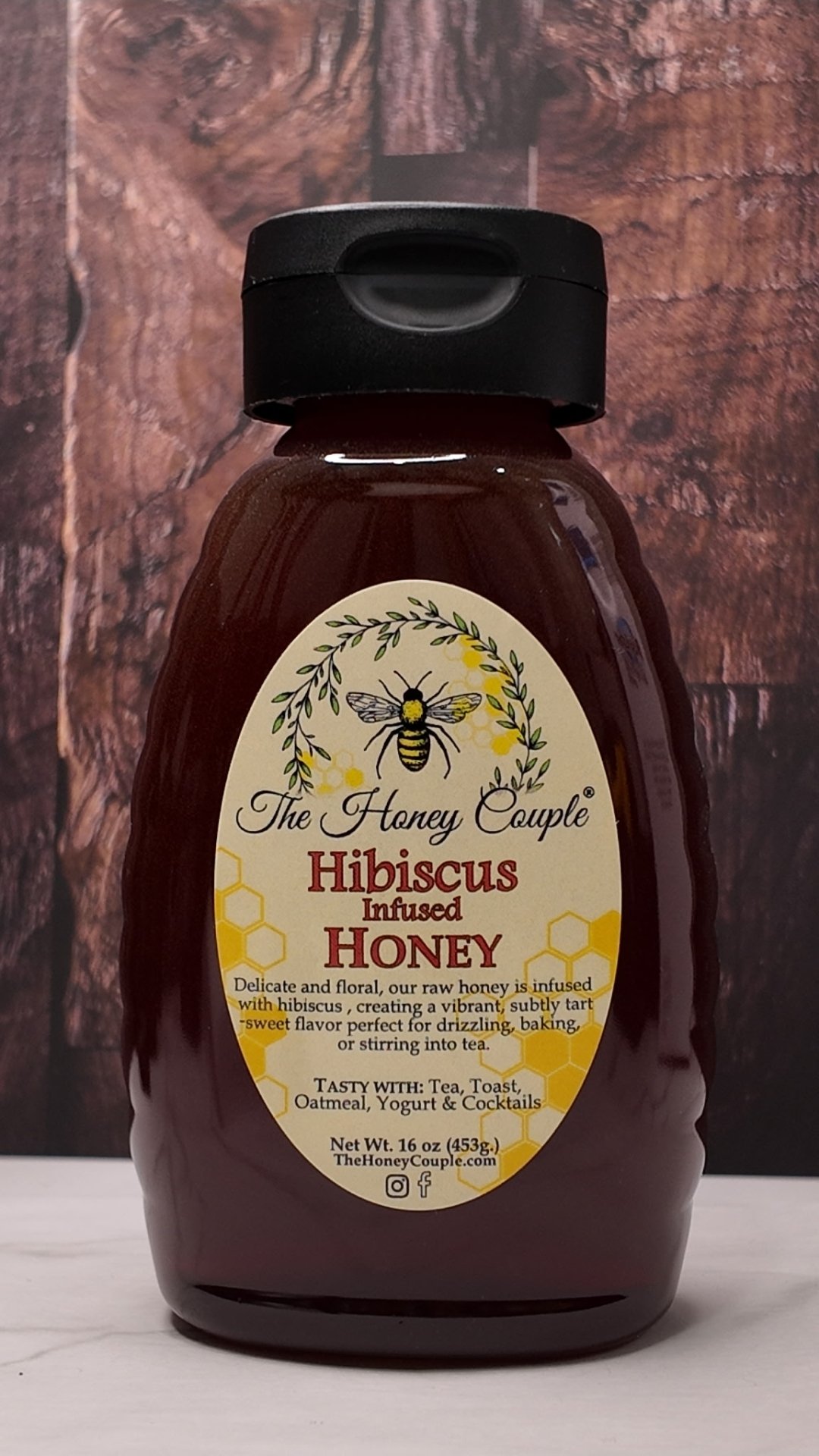 Hibiscus Infused Honey